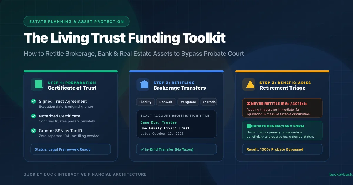 How to Fund a Living Trust Brokerage Retitling Toolkit